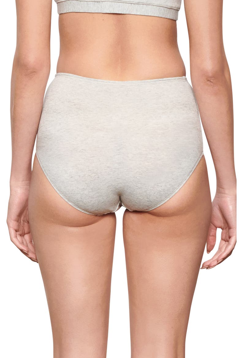 Cotton Stretch Jersey Full Briefs, Alternate, color, LIGHT HEATHER GREY