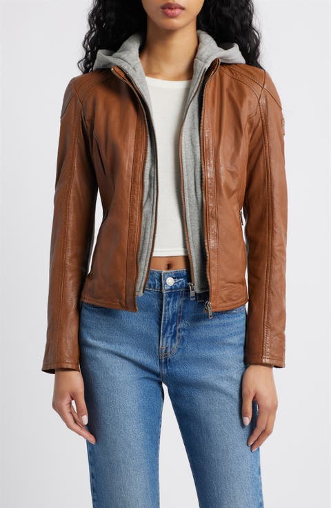 Allice Leather Moto Jacket