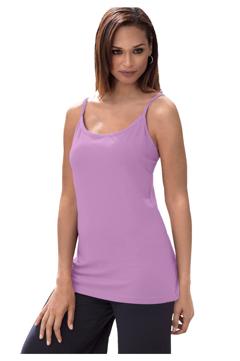 Stretch Cotton Cami, Main, color, NAVY