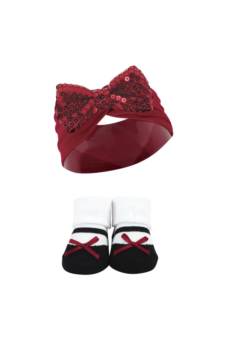 Perfect Pair Headband & Socks Gift Pack, Alternate, color, Red Sequin