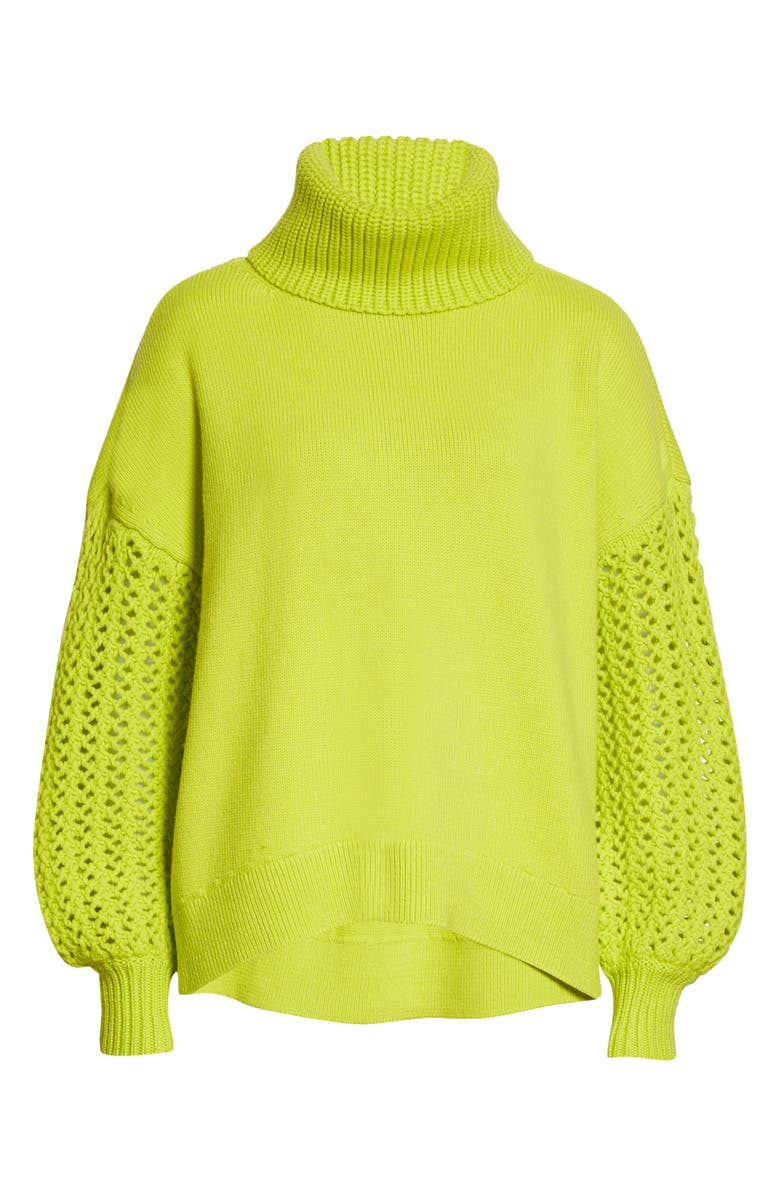 Alice + Olivia Adela Wool Blend Turtleneck Sweater, Alternate, color,