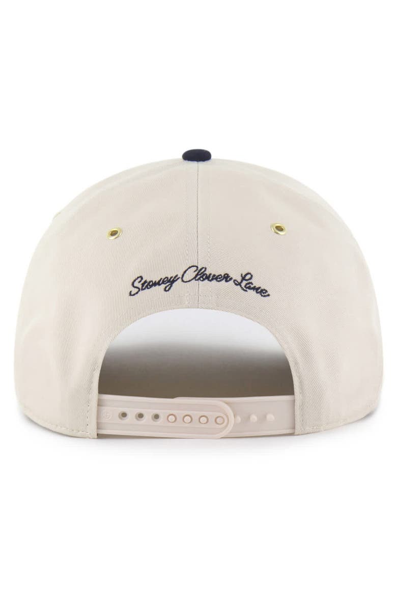 Stoney Clover Lane X '47 Men's '47 x Stoney Clover Lane  Natural/Navy Boston Red Sox Glitter Rope Hitch Adjustable Hat, Alternate, color, Natural