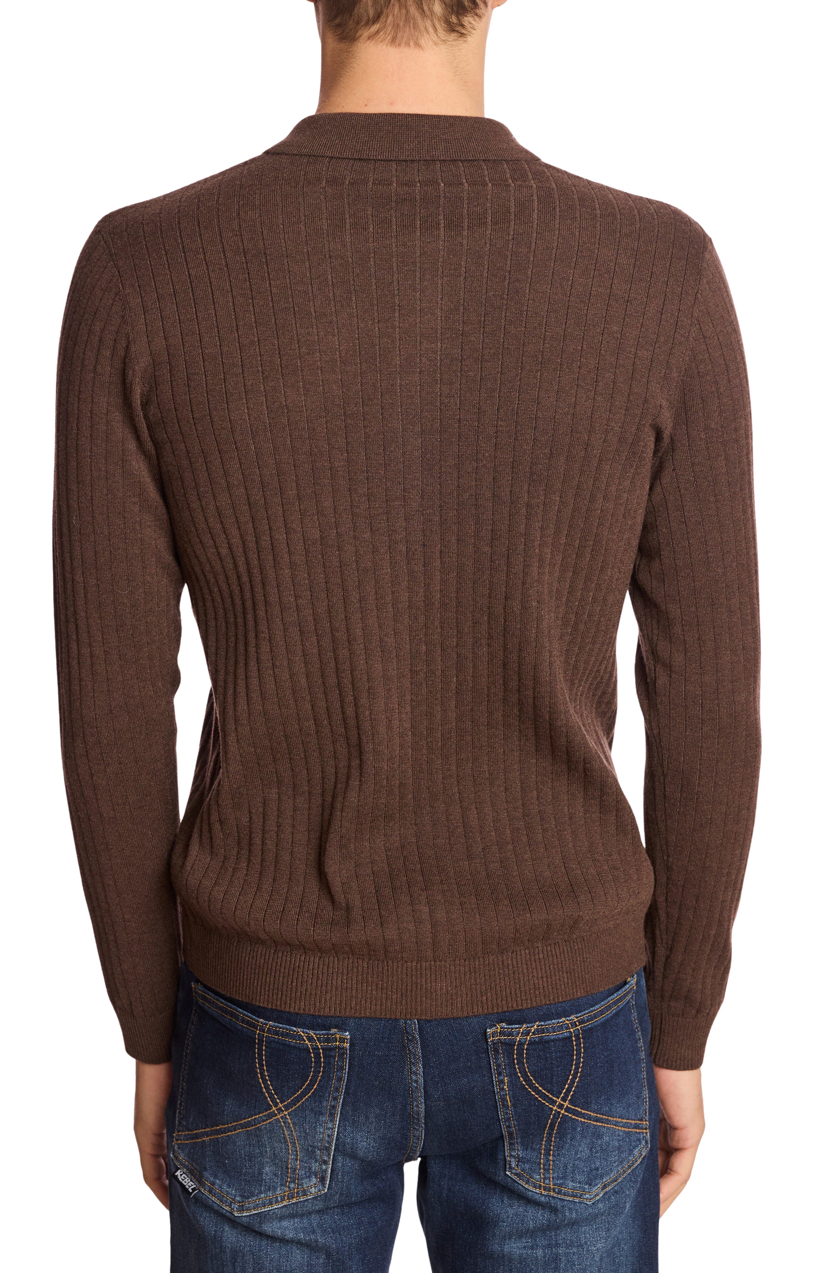 Rib Button-Up Polo - image 2