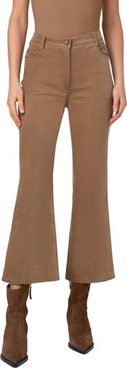 Cali Stretch Velveteen Crop Bootcut Pants