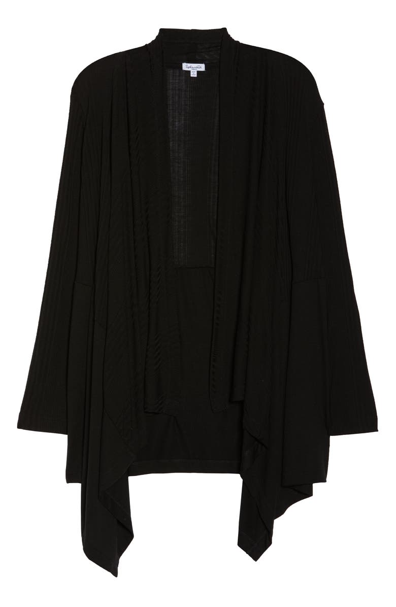 Splendid Pajama Cardigan, Alternate, color, Black