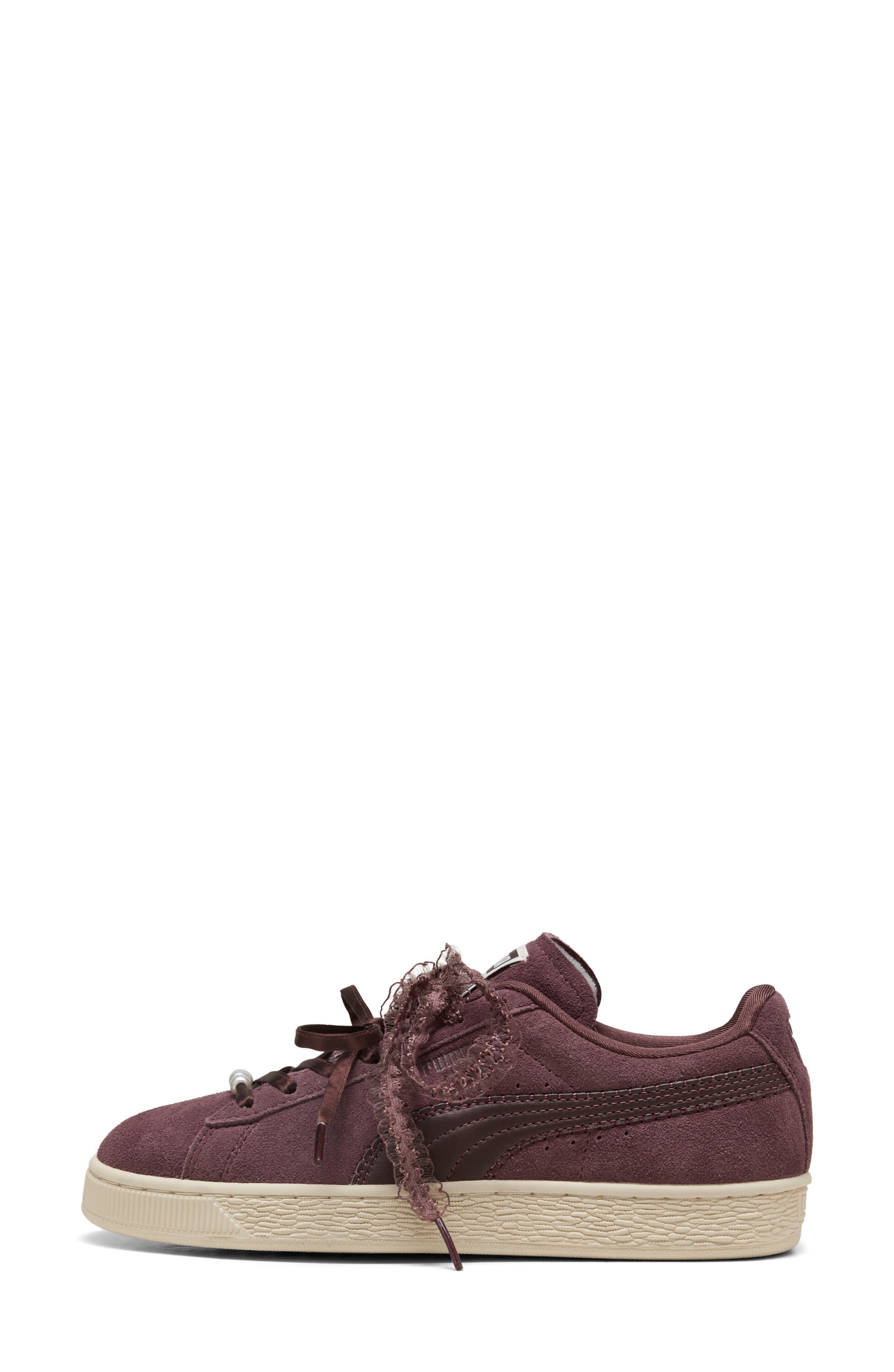 Suede Bloom Sneaker, Alternate, color, RICH COCOA/ CHOCOLATE FONDUE