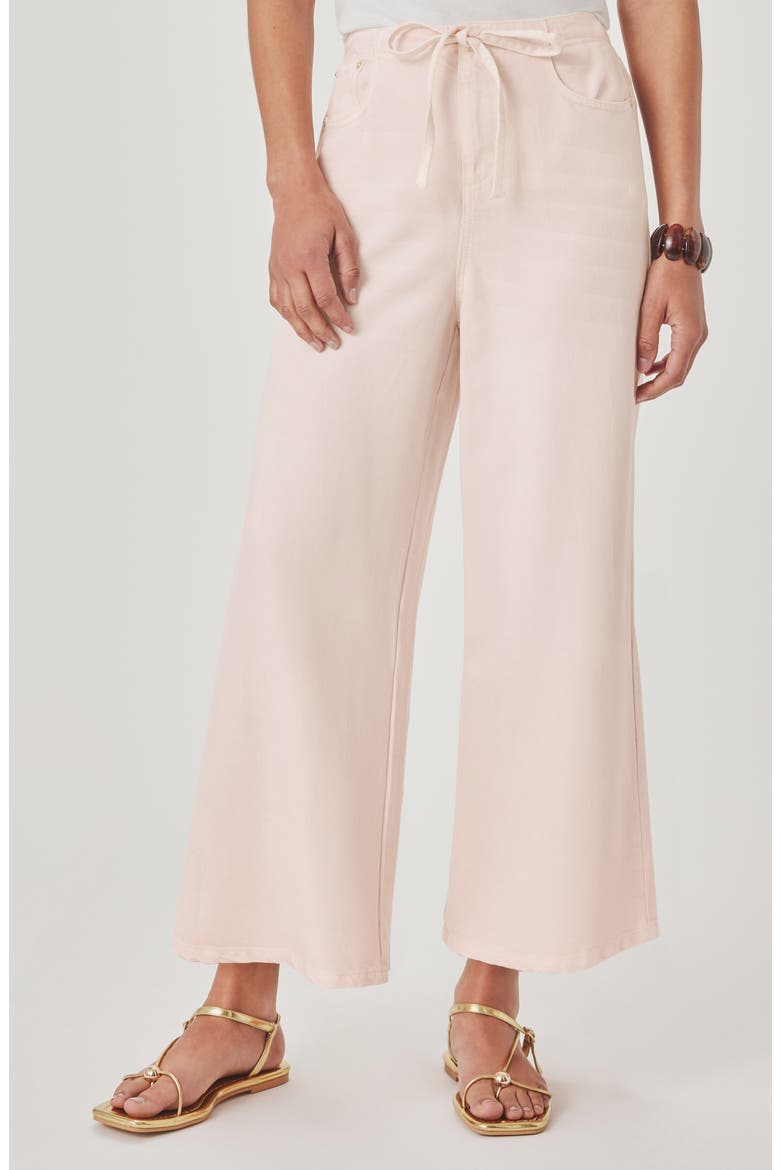 Lounge Wide Leg Crop Jeans, Main, color, ROSE PETAL