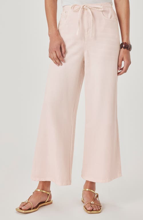 Splendid Lounge Wide Leg Crop Jeans In Pink