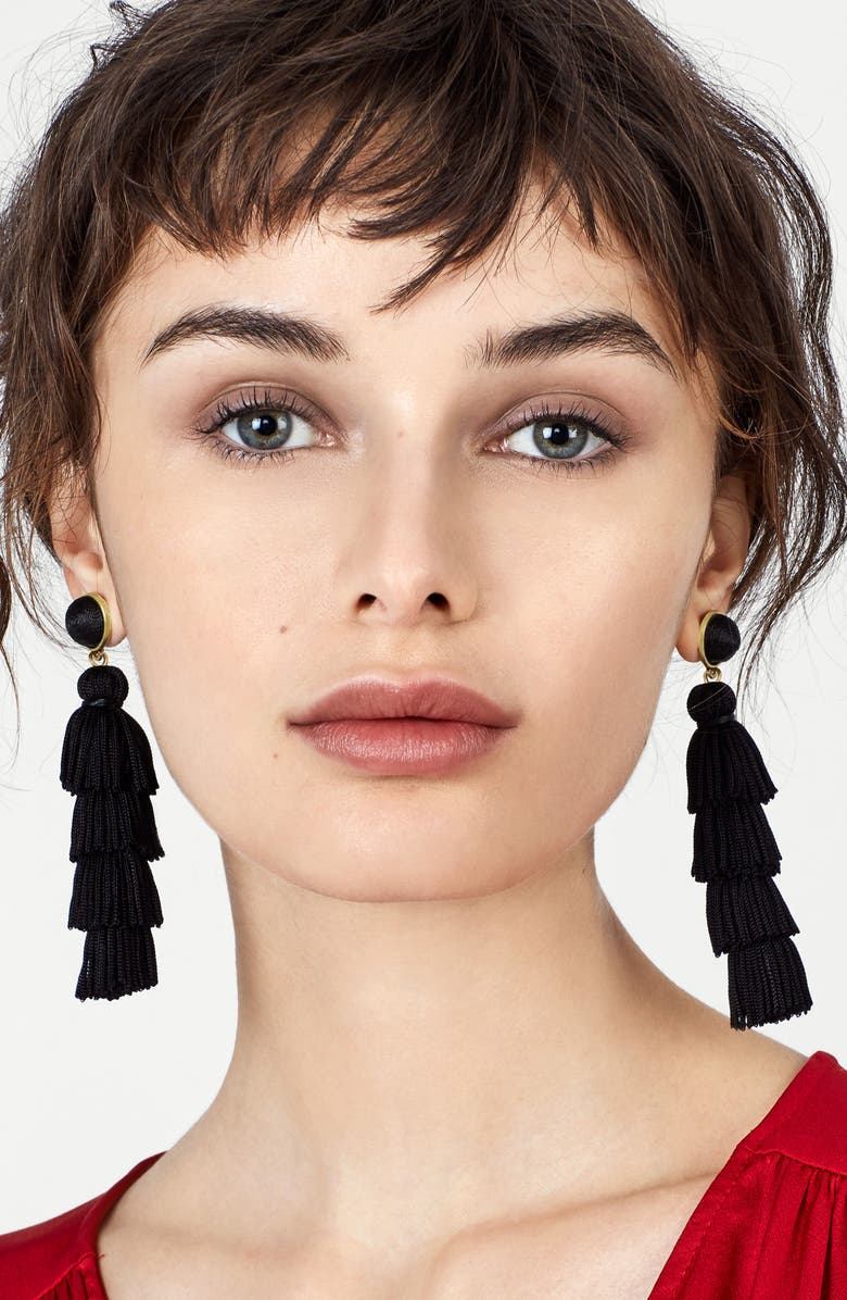 BaubleBar Taylor Tassel Drop Earrings, Alternate, color, 