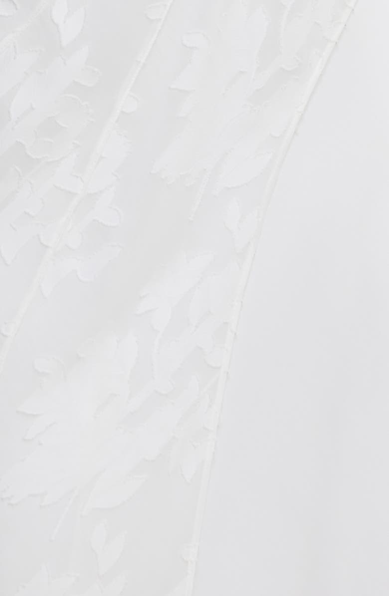 Significant Other Pola Floral Burnout Sheer Long Sleeve Maxi Cocktail Dress, Alternate, color, Ivory