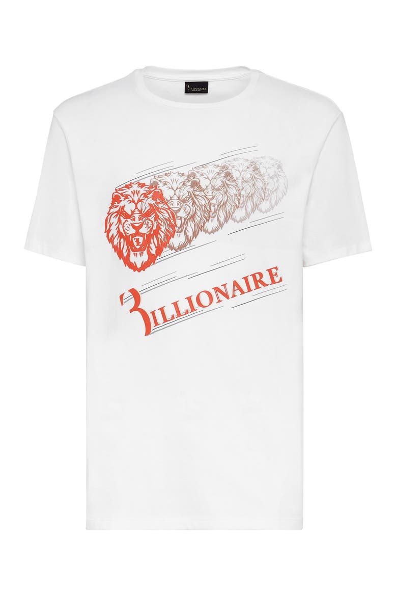 T-Shirt Round Neck Men, Main, color, white