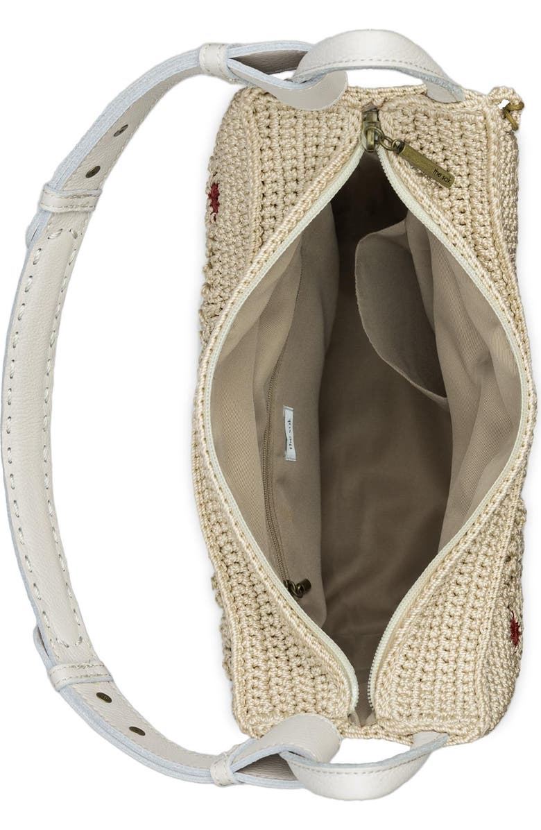 The Sak Los Feliz Hobo Hand Crochet Bag, Alternate, color, Sand Suede