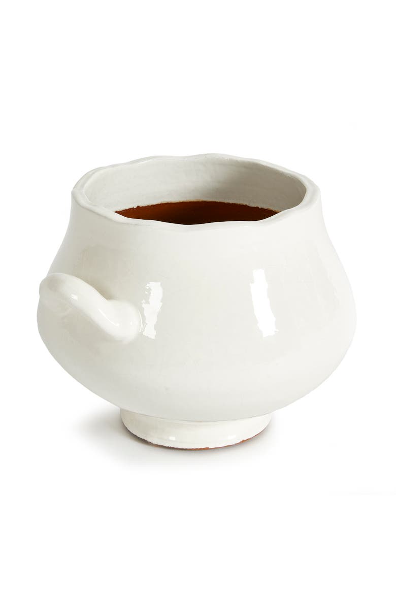 Wellon Footed Cachepot, Alternate, color, White