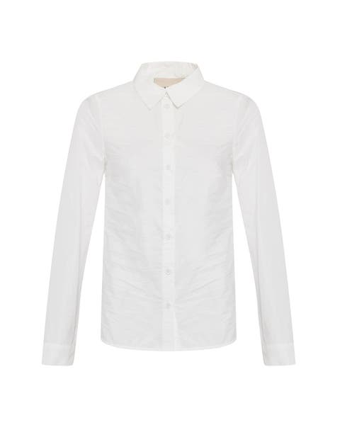 Theia Crushed Taffeta Shirt