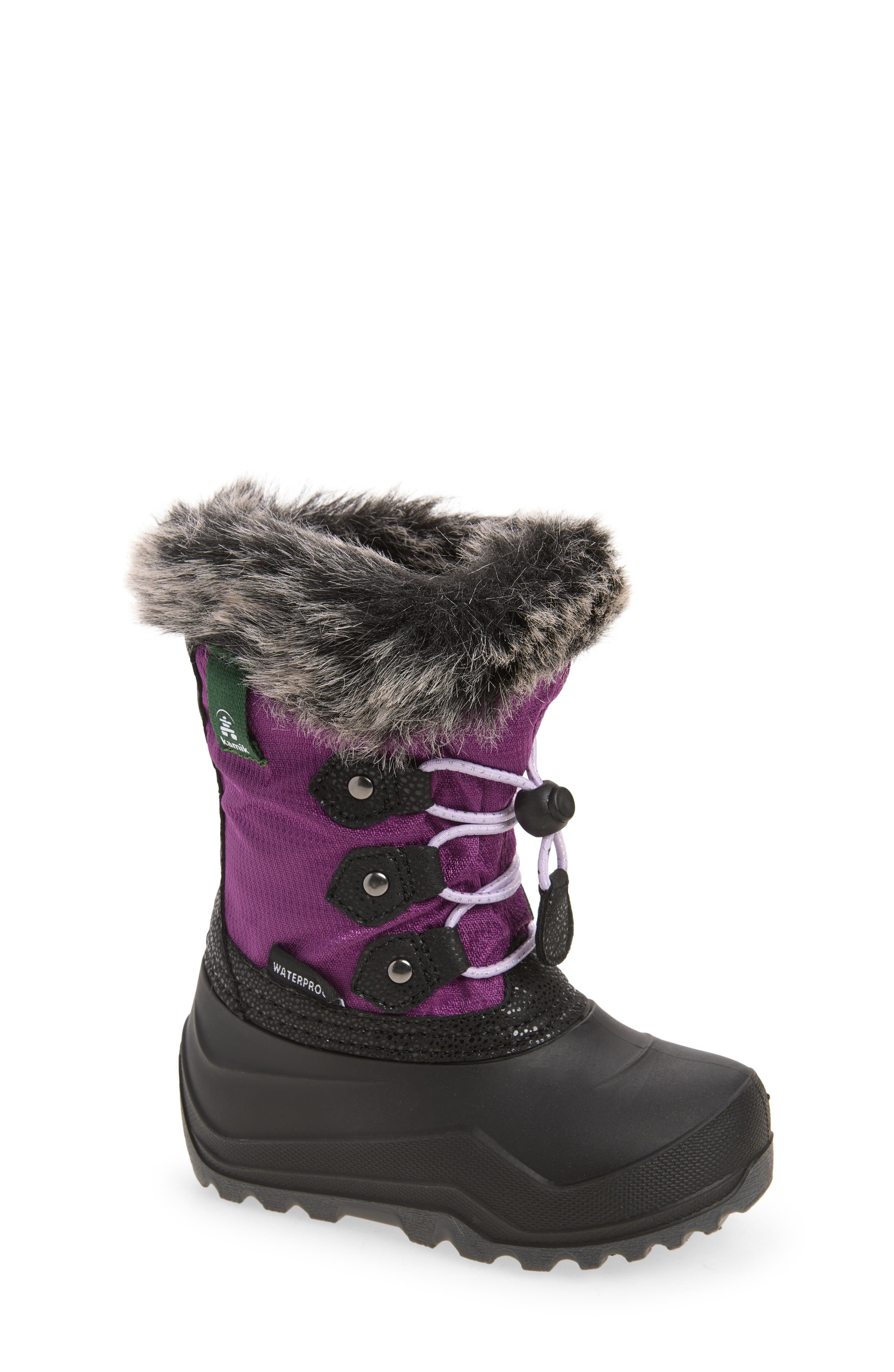 Kids' Powdery 3 Waterproof Winter Boot, Main, color, GRAPE