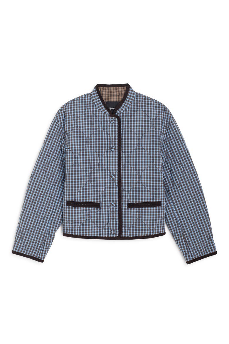 Quilted Liner Jacket, Alternate, color, DARK BROWN