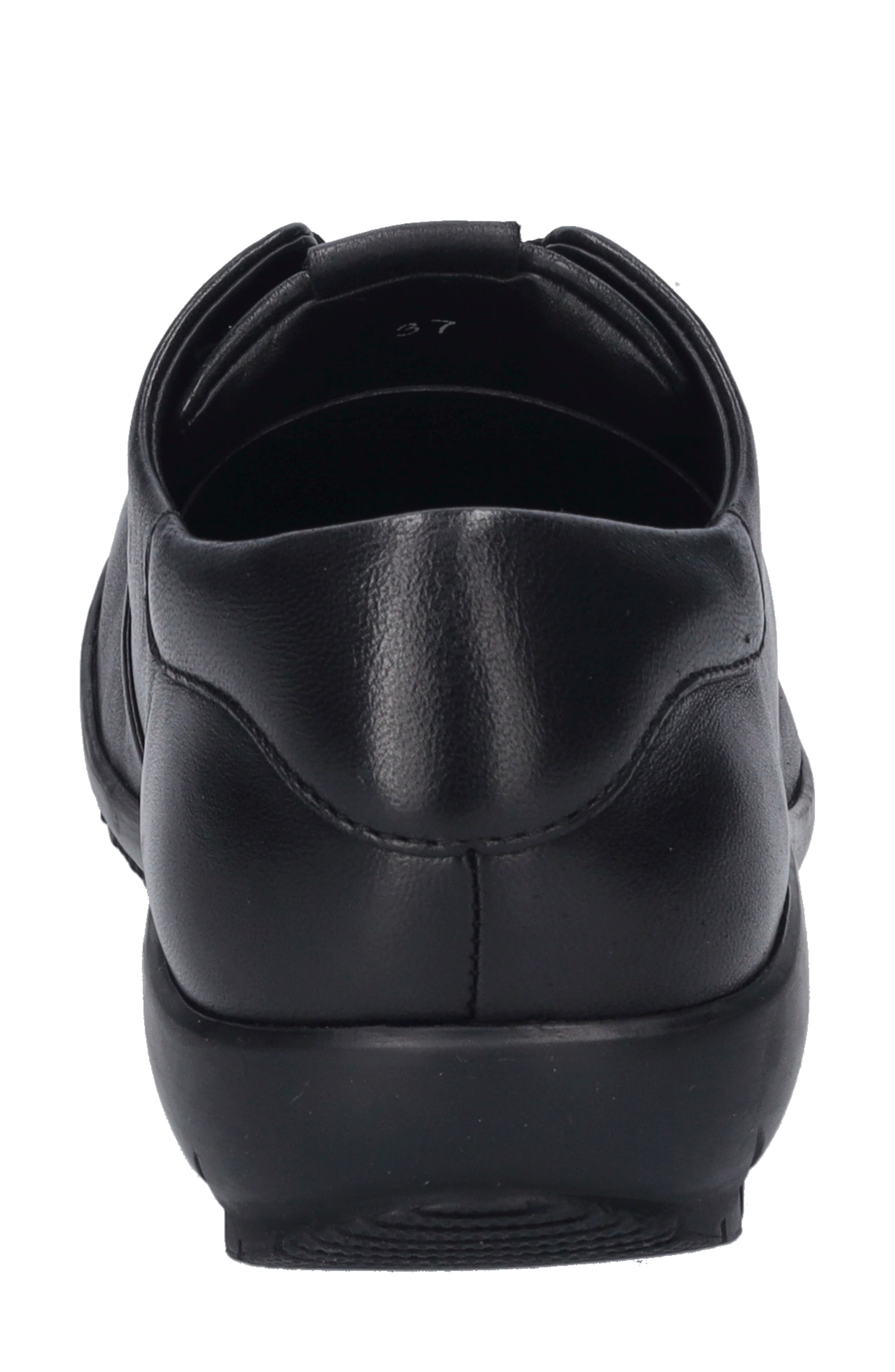 Josef Seibel Lace-Up Sneaker, Alternate, color, Black