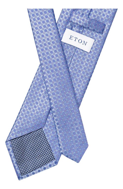 Eton Neat Silk Tie In Medium Purple
