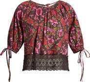 LOVE THE LABEL Veda Floral Cotton Top