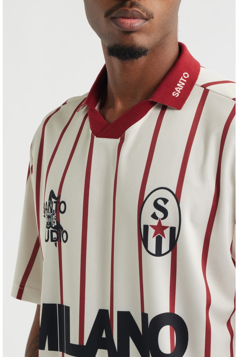 Milano 7 Johnny Collar Short Sleeve Club Jersey, Alternate, color, CREAM