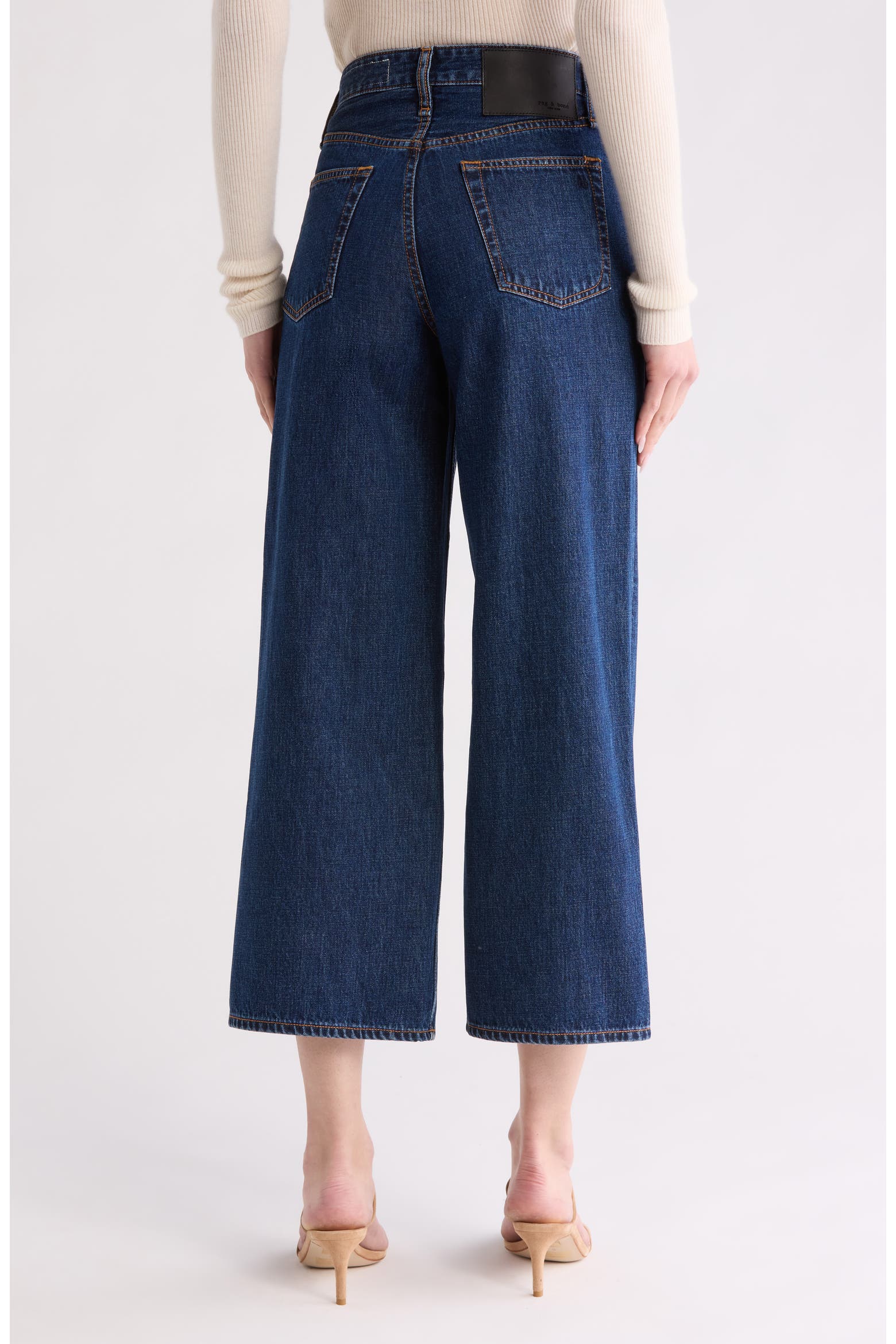 Rag Rug Making Frames rag & bone Maya High Waist Ankle Wide Leg Jeans (Women) | Nordstromrack