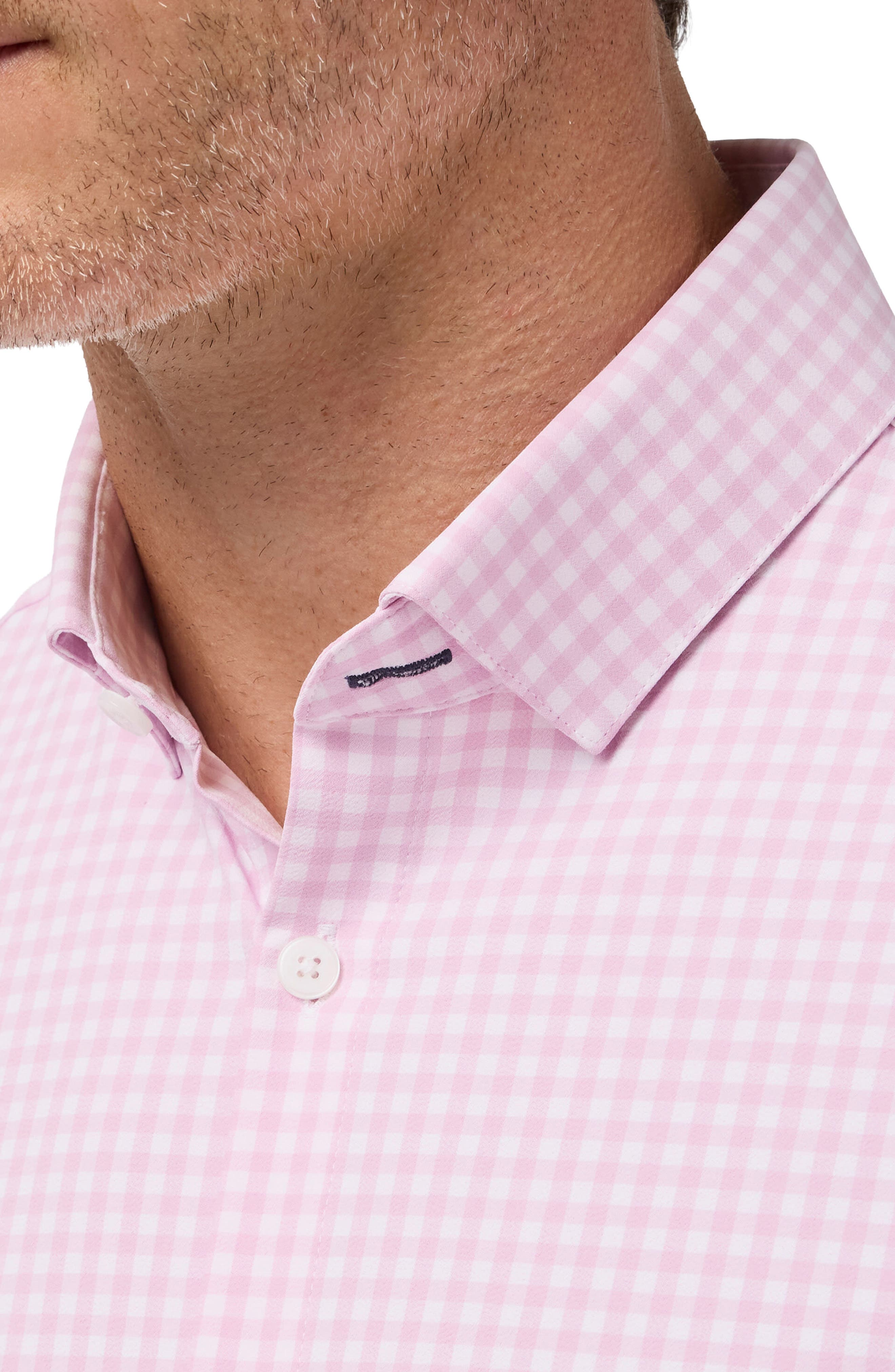 Leeward Trim Fit Gingham Button-Up Shirt - image 2