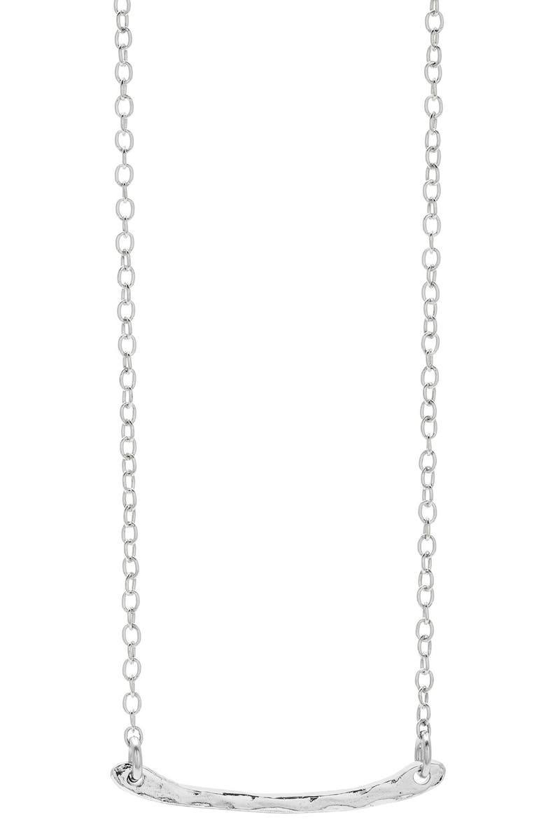 gorjana 'Taner' Bar Mini Pendant Necklace, Main, color, 
