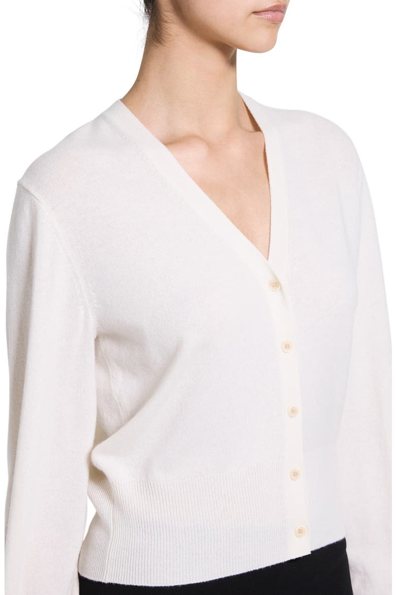Blouson Cashmere Cardigan, Alternate, color, IVORY