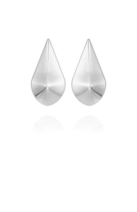 Chic Sculptural Dome Drop Earrings