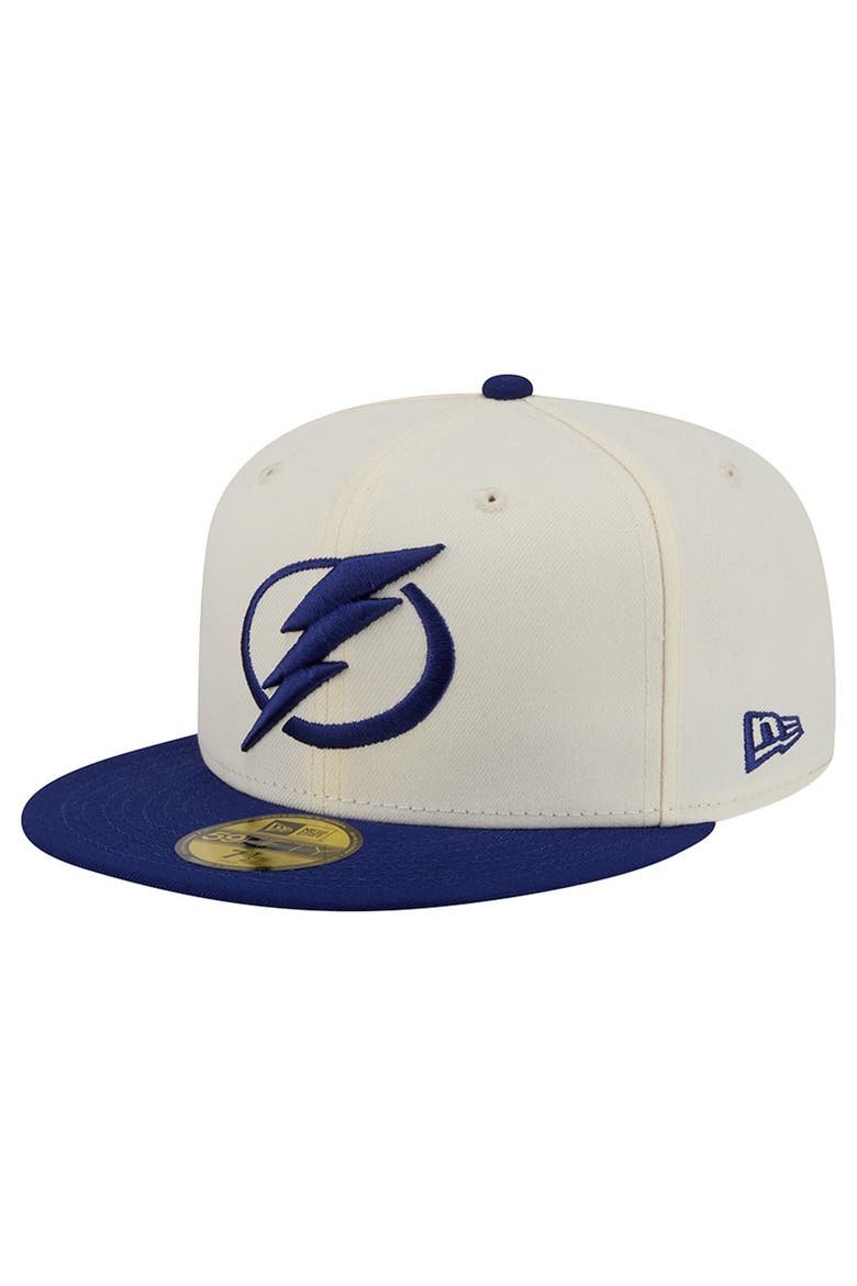Men's New Era  Cream Tampa Bay Lightning America's 250th Two-Tone 59FIFTY Fitted Hat, Alternate, color, Cream