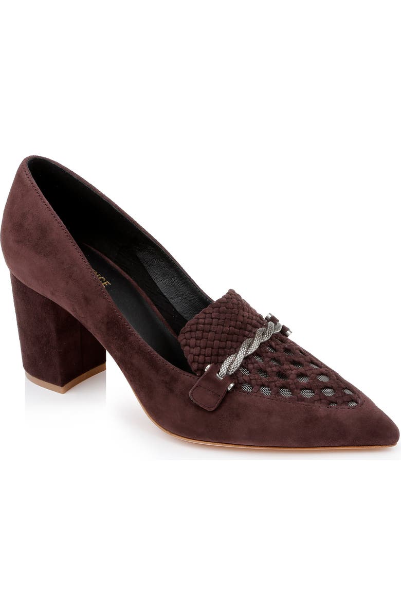 L'AGENCE Eleonore Pump, Main, color, Chocolate Suede