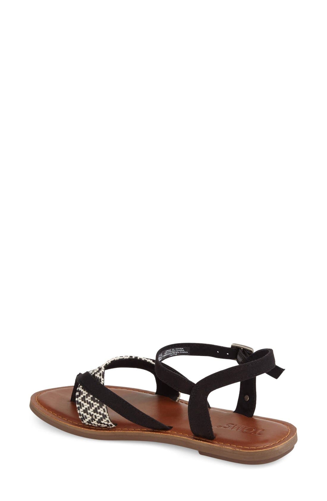 Lexie Sandal, Alternate, color, BLACK/ BLACK LEATHER