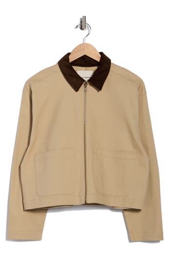 Lucky Brand Short Utility Jacket In Brown