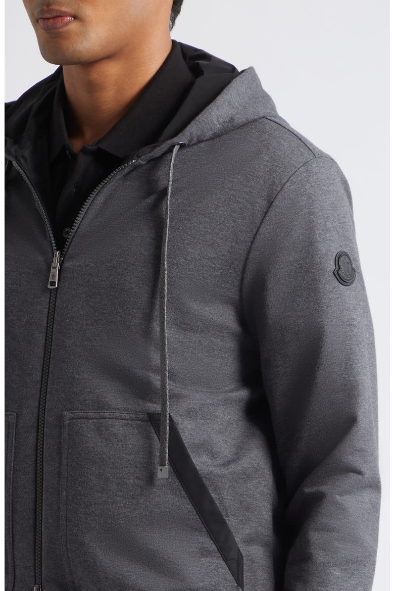 Cotton Zip Hoodie, Alternate, color, BLACKBOARD