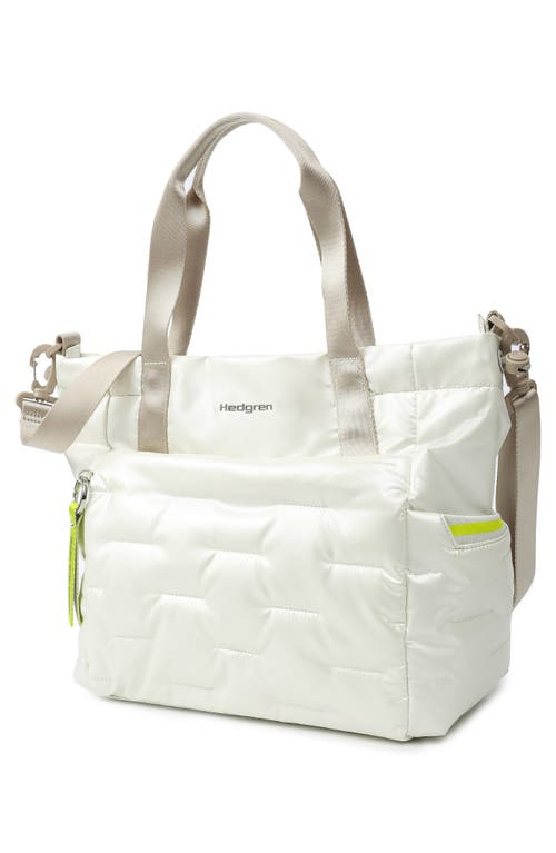 Hedgren Puffer Water Repellent Tote In Vaporous Grey