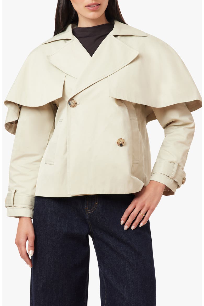 Cropped Trench Jacket, Main, color, STONE
