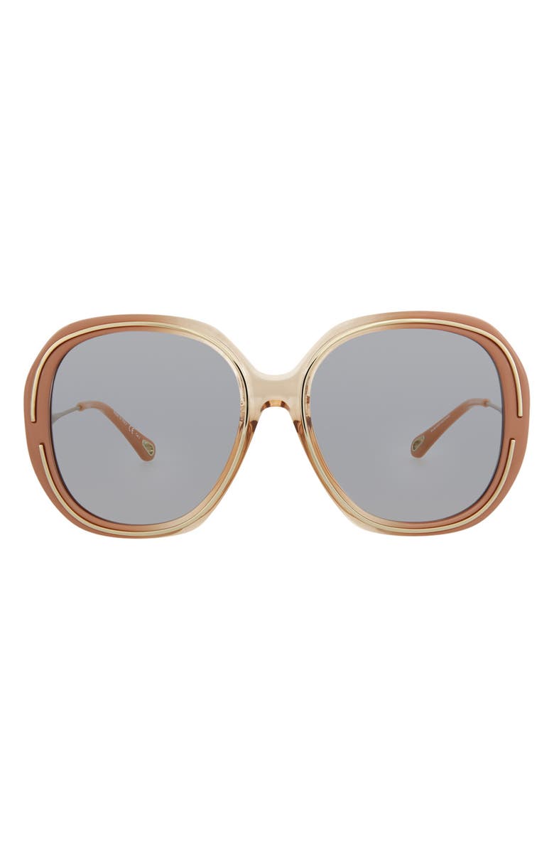 Chloé 57mm Round Sunglasses, Main, color,