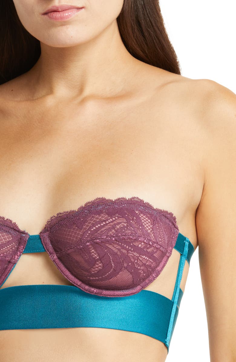 Dora Larsen Clementine Lace Strapless Underwire Bra, Alternate, color, 