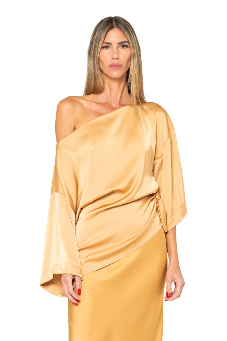 Cataleya Top, Alternate, color, Caramel