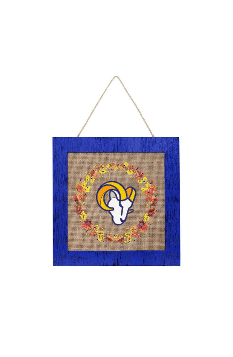 FOCO Los Angeles Rams 12'' Double-Sided Burlap Sign, Alternate, color, 