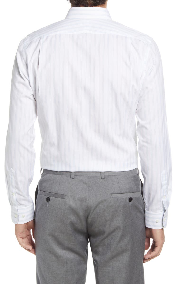 Nordstrom Trim Fit Shadow Stripe Dress Shirt, Alternate, color,