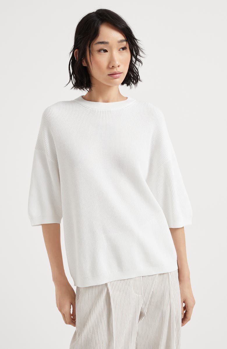 Brunello Cucinelli English Rib knit sweater, Alternate, color, 