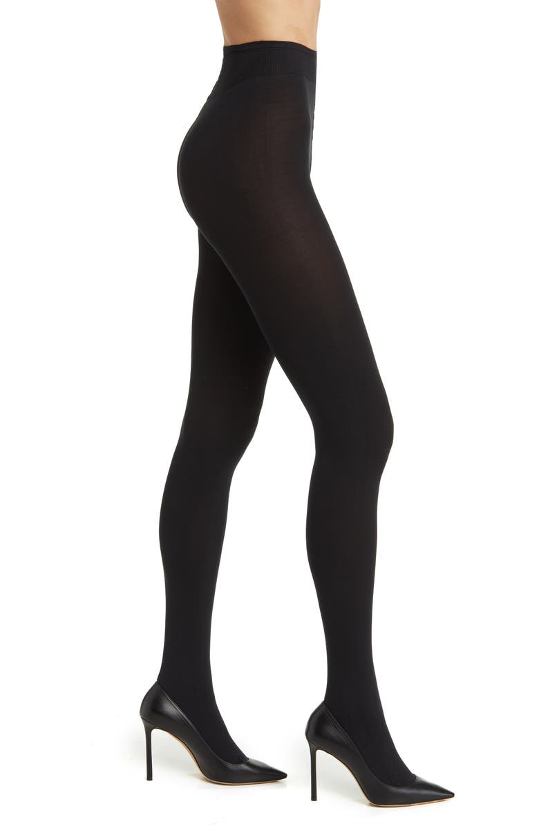 Oroblu All Colors 120 Opaque Tights, Main, color, Black
