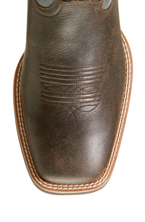 Ariat Sport Latigo Square Toe Roper Heel Boot In Brown