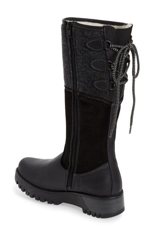 Bos. & Co. Goose Primaloft® Waterproof Boiled Wool Mid Calf Boot In Black