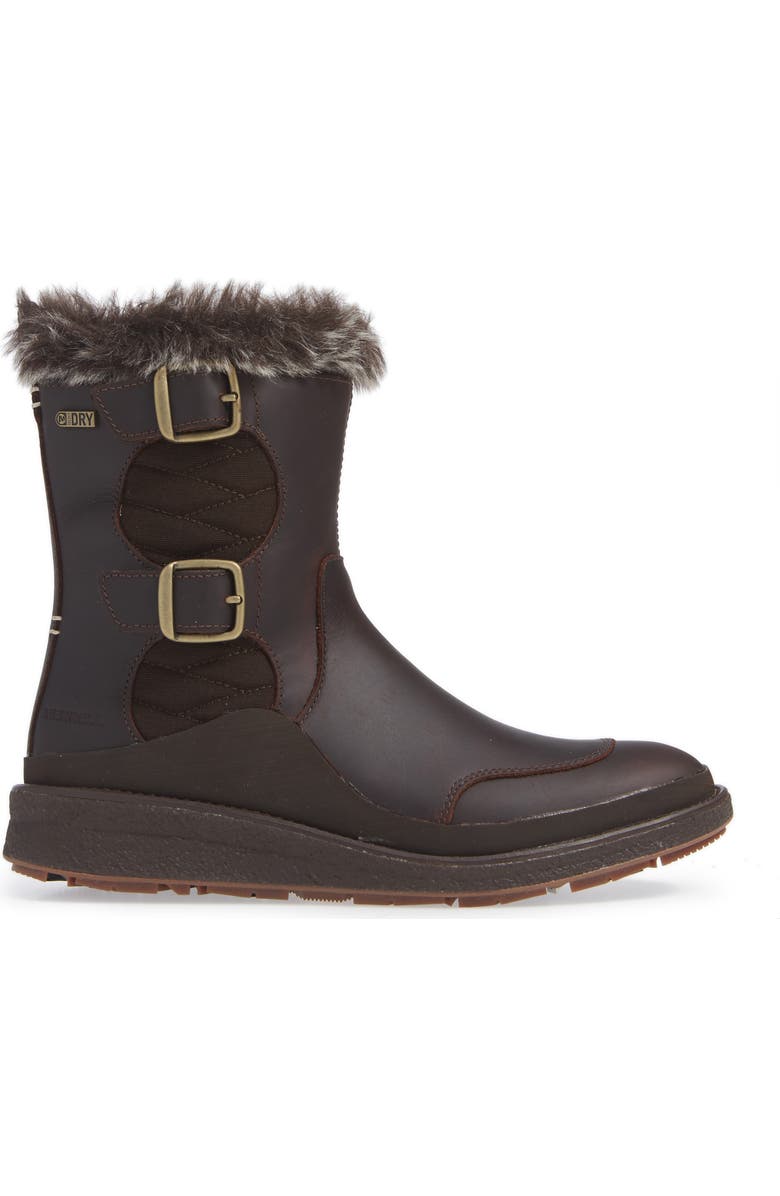 Merrell Tremblant Ezra Zip Waterproof Ice+ Bootie, Alternate, color,