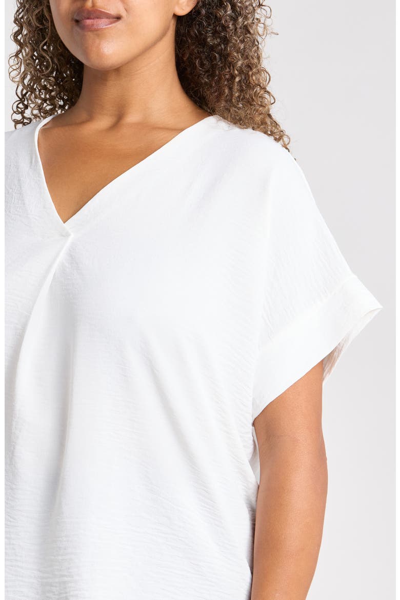V-Neck Top, Alternate, color, WHITE