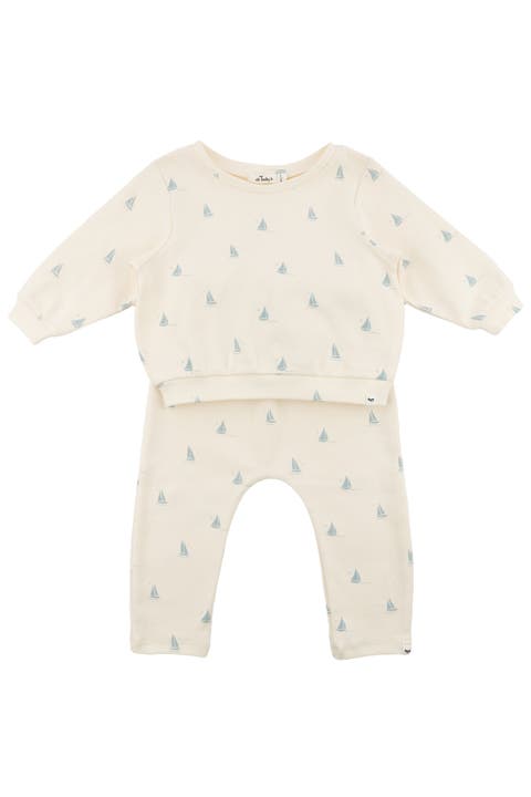 Mini Sailboats Brooklyn Boxy Jogger Set