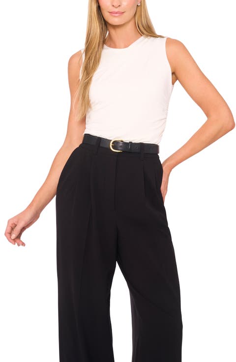 Ruched Sleeveless Top