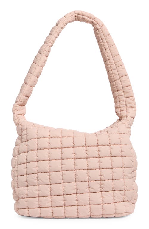 Urban Expressions Handbags Columbia Square Quilt Shoulder Bag In Rose